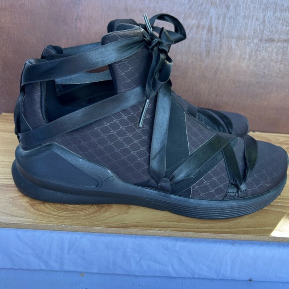 PUMA Fierce Rope Satin Athletic Sneakers Black Size 5 Women’s - Picture 1 of 8